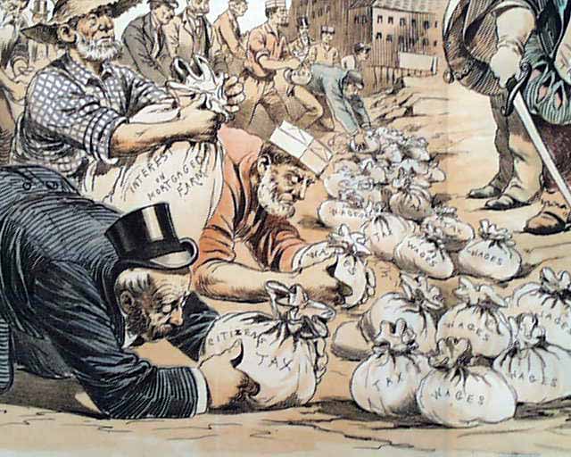 Cartoon published November 6th 1889 in Puck.
Courtesy of Bing Images Creative Commons.